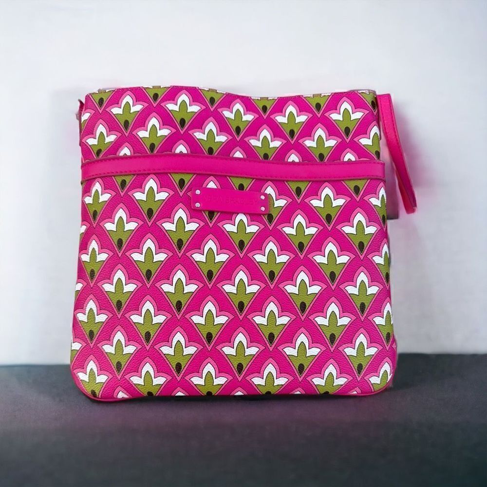 Vera Bradley Petite Pink slim trim hipster crossbody  bag faux leather